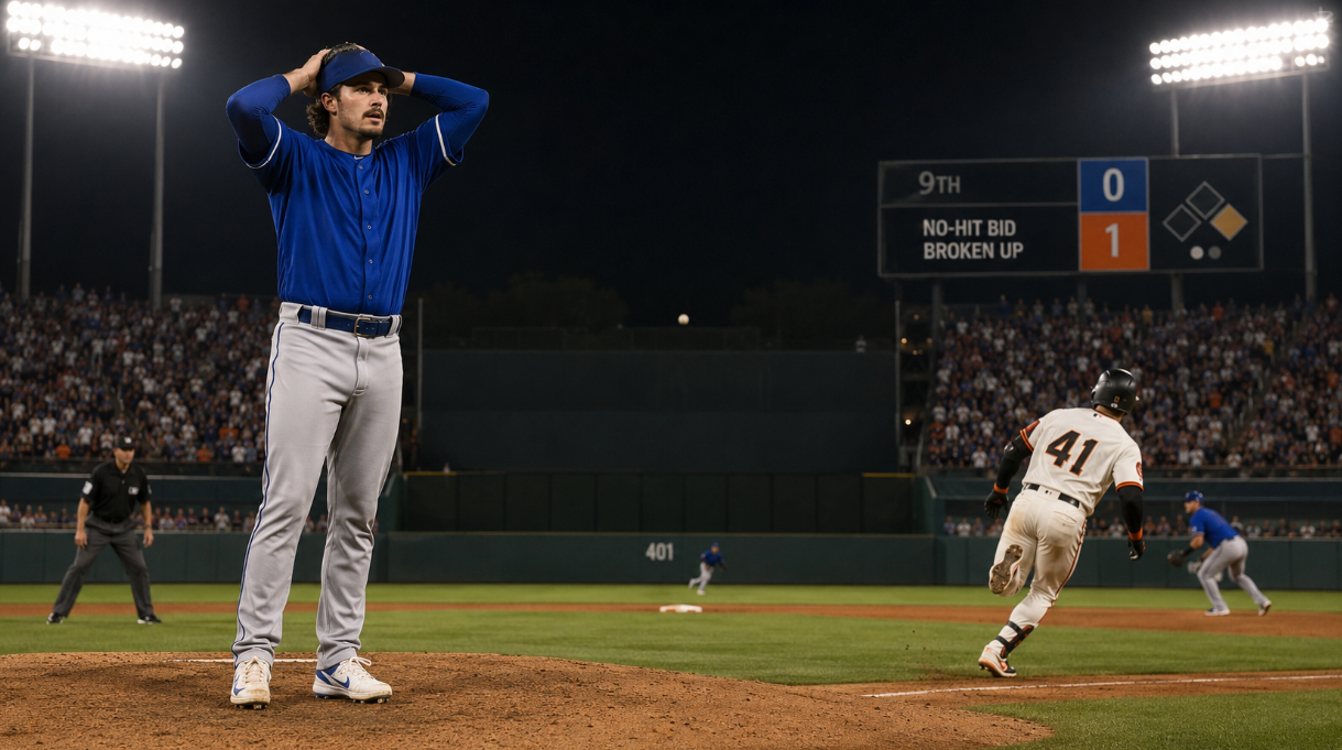 Dylan Cease Loses No-Hit Bid in the Ninth Inning Against Giants