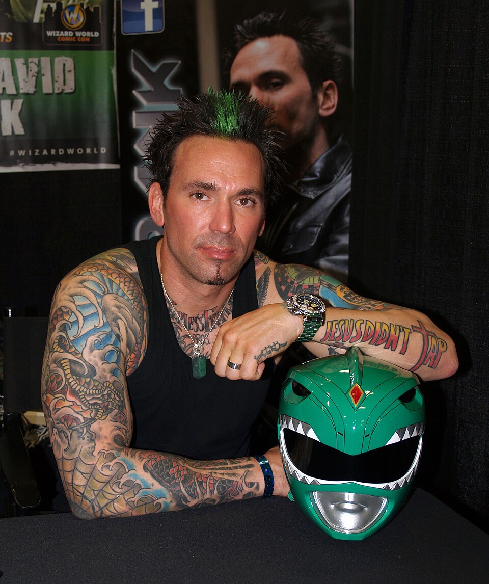 Actor and professional mixed martial artist Jason David Frank, who played the Green Power Ranger in the children's media franchise Power Rangers, at the 2013 Wizard World New York Experience Comic Con at Pier 36 in Manhattan, June 28, 2013.

This photo was created by Luigi Novi. It is not in the pub