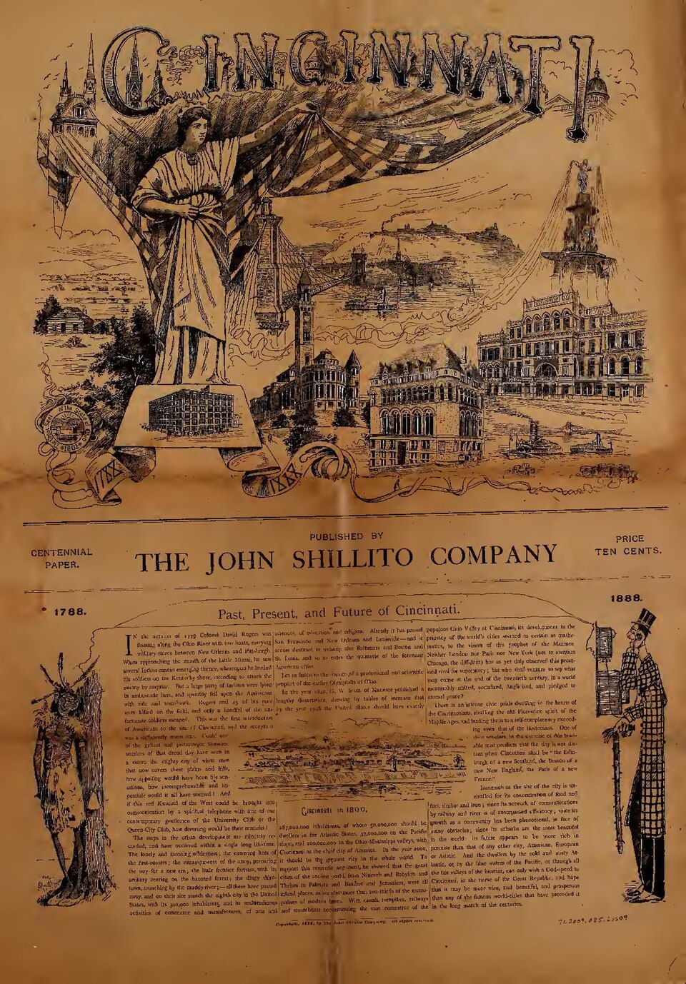 Caption title decorated
John Shillito &amp; Co. (commonly known as Shillito's) was Cincinnati's first department store. It was founded by John Shillito and William McLaughlin in 1832 as "McLaughlin &amp; Shillito." In 1857, Shillito, now operating on his own, built a store on Fourth Street, designed