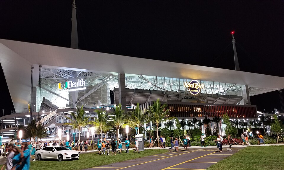 Hard Rock Stadium, August 2017, Miami Gardens, Florida
Home football field for Miami Dolphins (NFL) and Miami Hurricanes (NCAA)