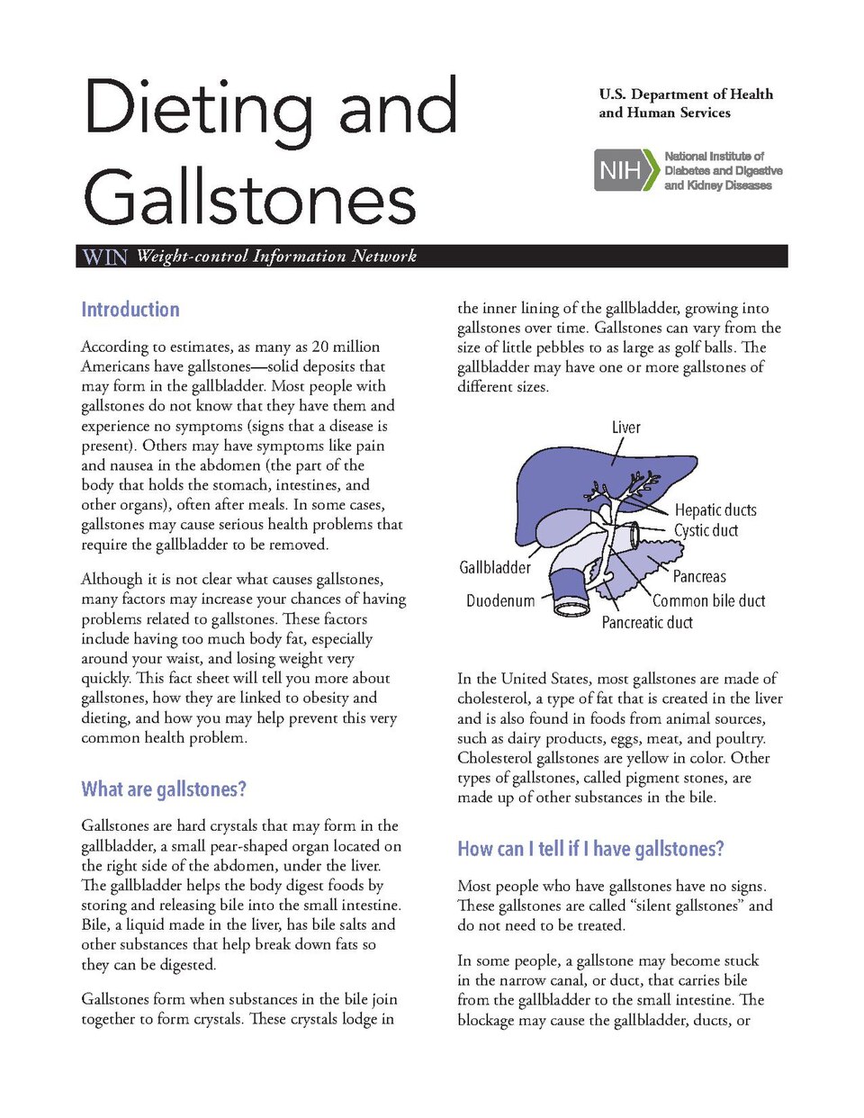 Subjects: Gallstones; Gallbladder Diseases; Weight loss; Low-calorie diet
