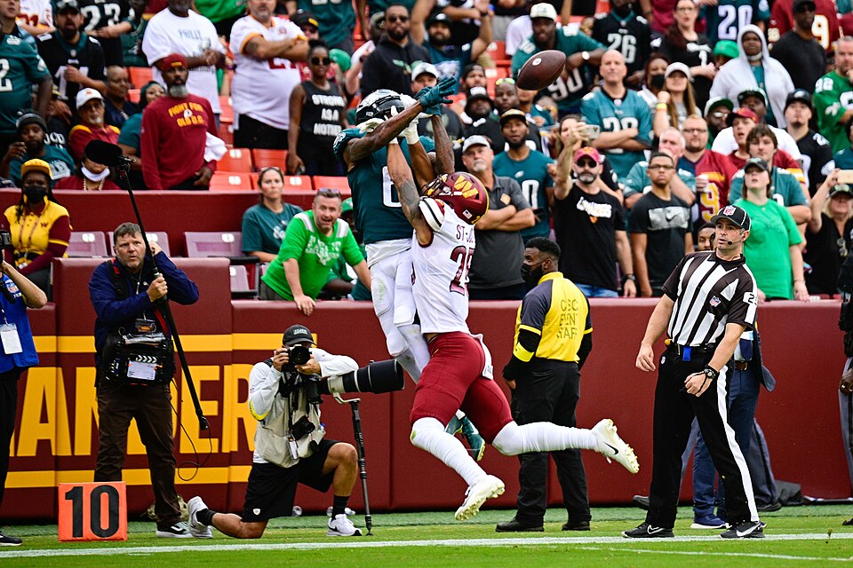 The Washington Commanders fall to the Philadelphia Eagles 24-8 from FedEx Field in Landover, Maryland, September 25, 2022. (Joe Glorioso / All-Pro Reels)