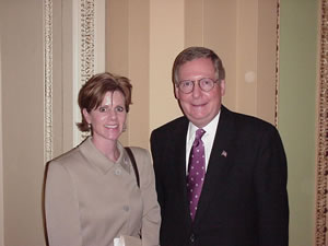 On February 14, 2002, Karla Bowling, Executive Director of the Bell County Chamber of Commerce, testified before a Senate Subcommittee in support of the Fern Lake Conservation and Recreation Act. The bill, which was introduced by Senator Mitch McConnell last year, would preserve Fern Lake as a sourc