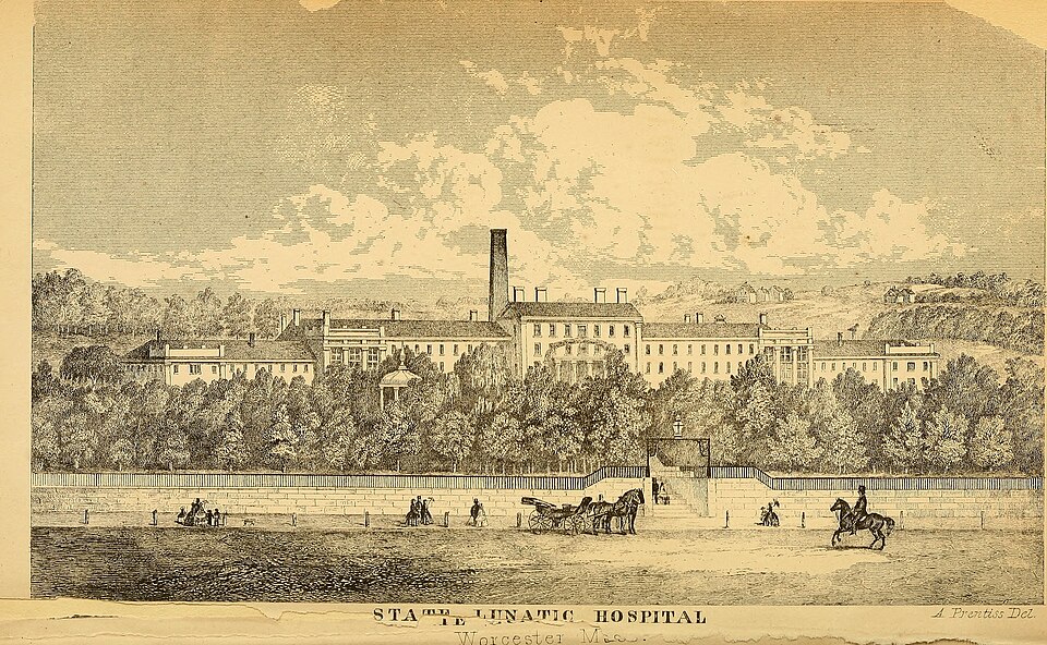 Identifier: annualreportoftr33stat (find matches)
Title: Annual report of the trustees of the State Lunatic Hospital at Worcester
Year: 1834 (1830s)
Authors:  State Lunatic Hospital at Worcester
Subjects:  State Lunatic Hospital at Worcester Mentally ill Psychiatric hospitals
Publisher:  Boston : Du