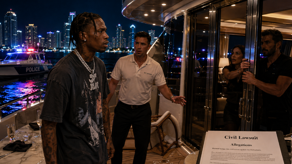 Travis Scott Sued Over Alleged Assault on Miami Yacht Crew in 2024