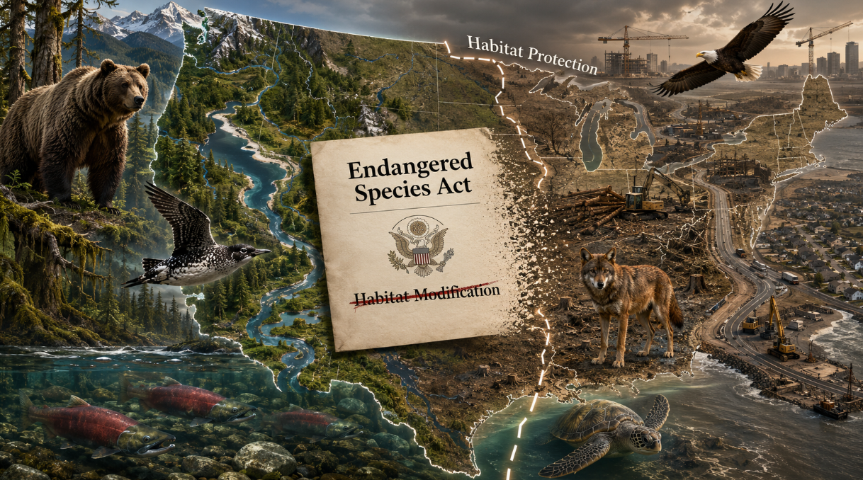 Trump Administration Removes Habitat Protection from Endangered Species Act Definition