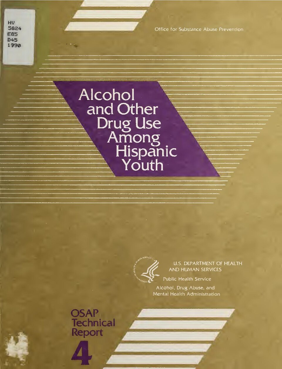 Report prepared by Melvin Delgado and Sylvia Rodriquez-Andrew for OSAP under Professional Services Contract no. 88M072722401D
Includes bibliographical references (p. 23-26)
Subjects: Minority youth; Minority youth; Drug abuse; Hispanic Americans; Substance-Related Disorders; Substance-Related Disord