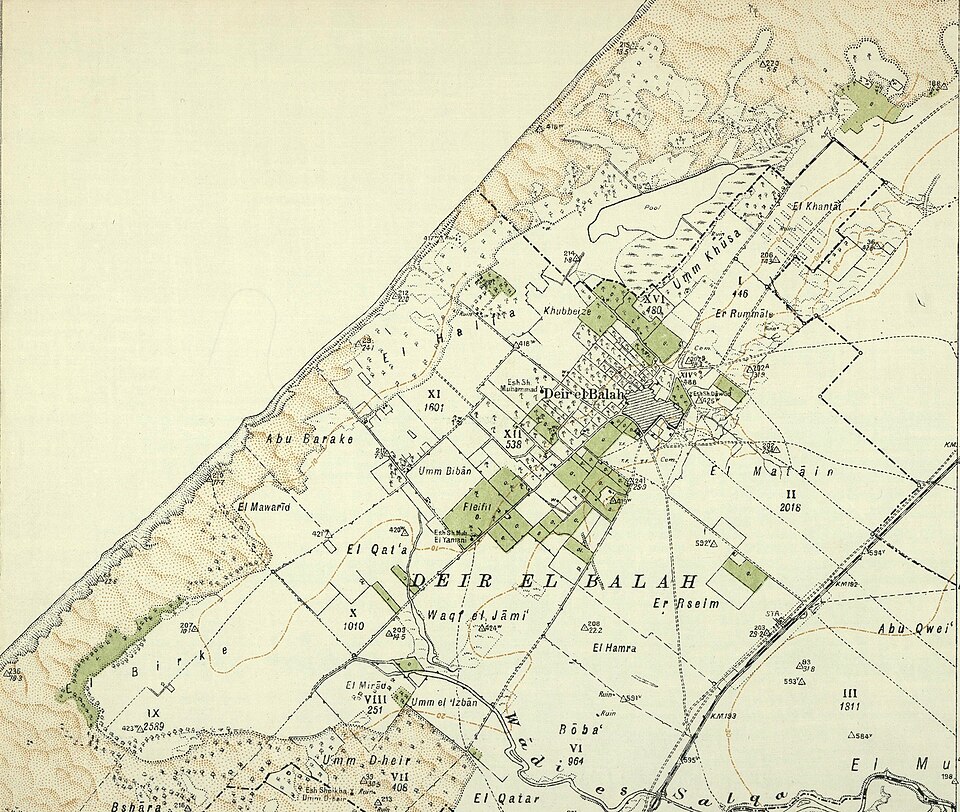 Dier el Balah 1930 Map 1:20,000