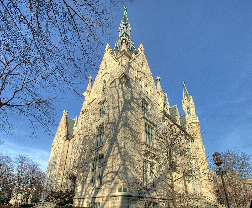 View of University Hall facing northeast
