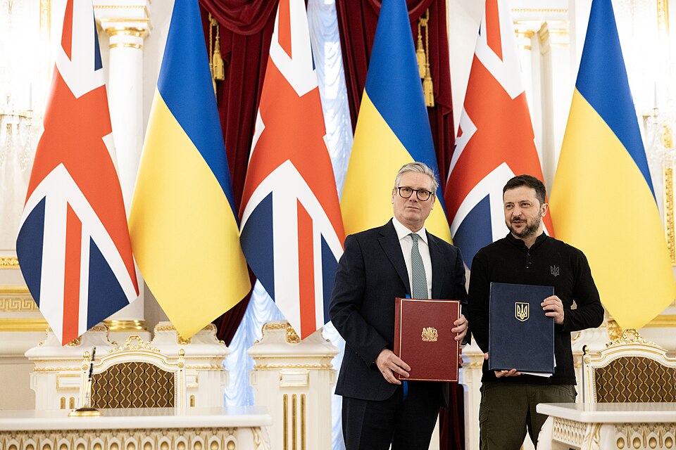 16/01/2025. Kyiv, Ukraine. Prime Minister Keir Starmer meets the President of Ukraine Volodymyr Zelenskyy for a bilateral meeting at the Presidential Palace. Picture by Simon Dawson / No 10 Downing Street