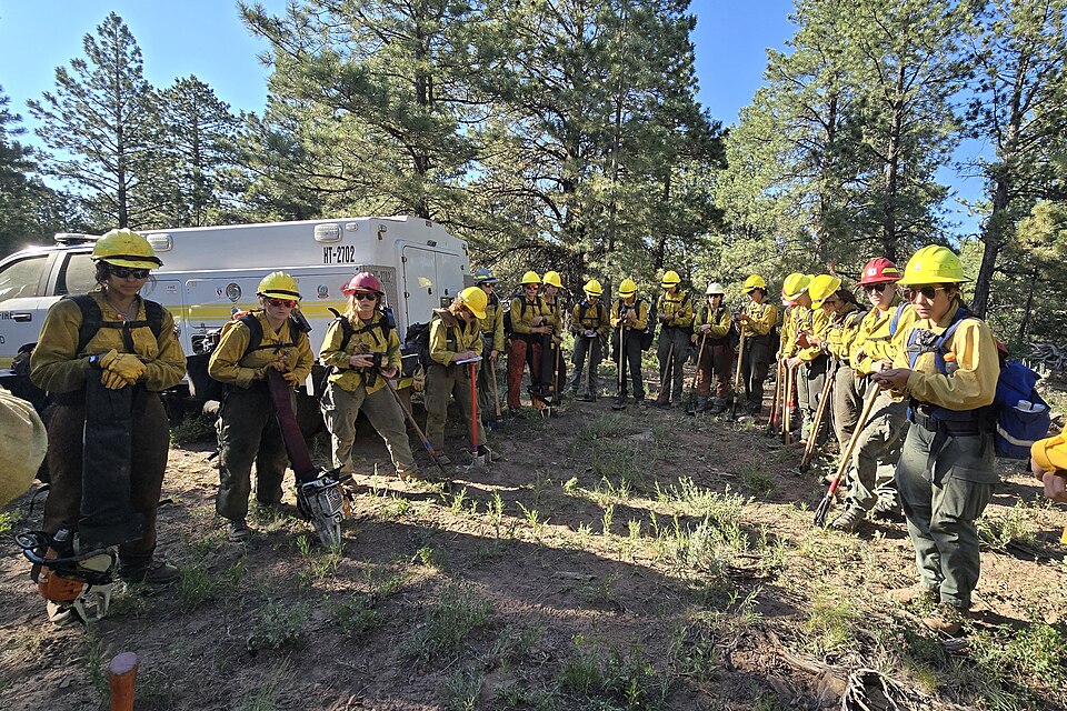 Manti-La Sal National Forest fire officials engaged in wildfire activity near Steamboat Point on the Monticello Ranger District, located west of Blanding, UT in San Juan County. Officials named this fire the Babylon Fire, it was originally reported Friday, July 5, 2024.