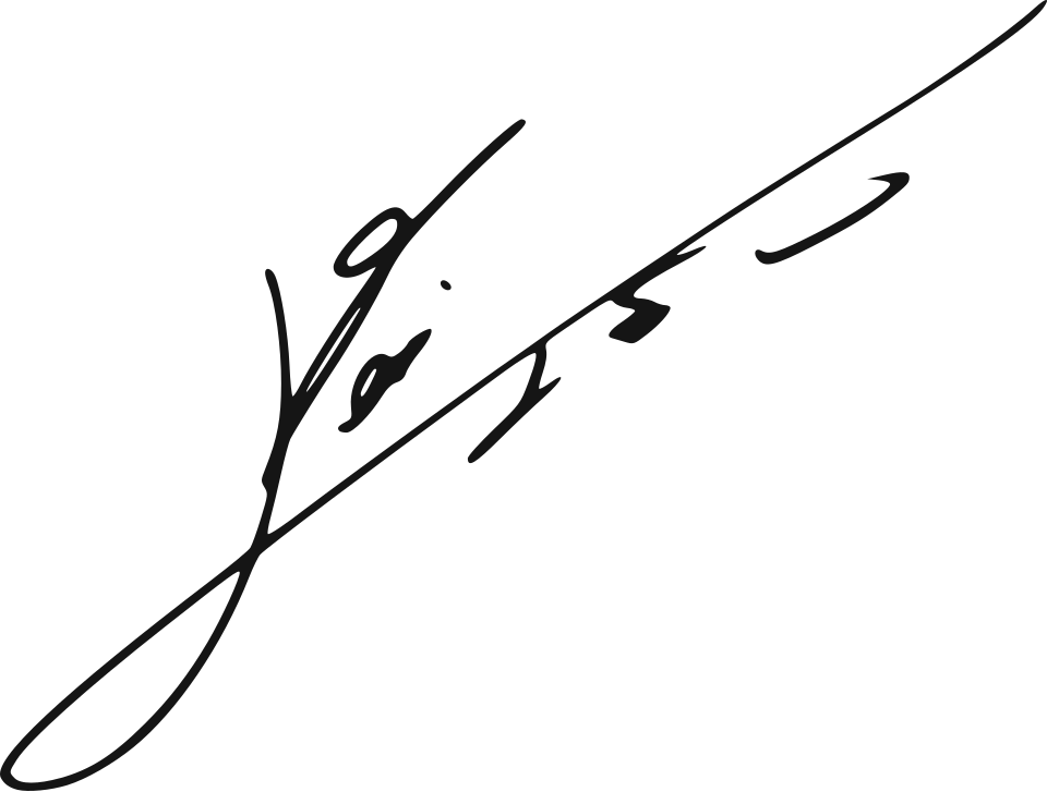 Signature of Lionel Messi.