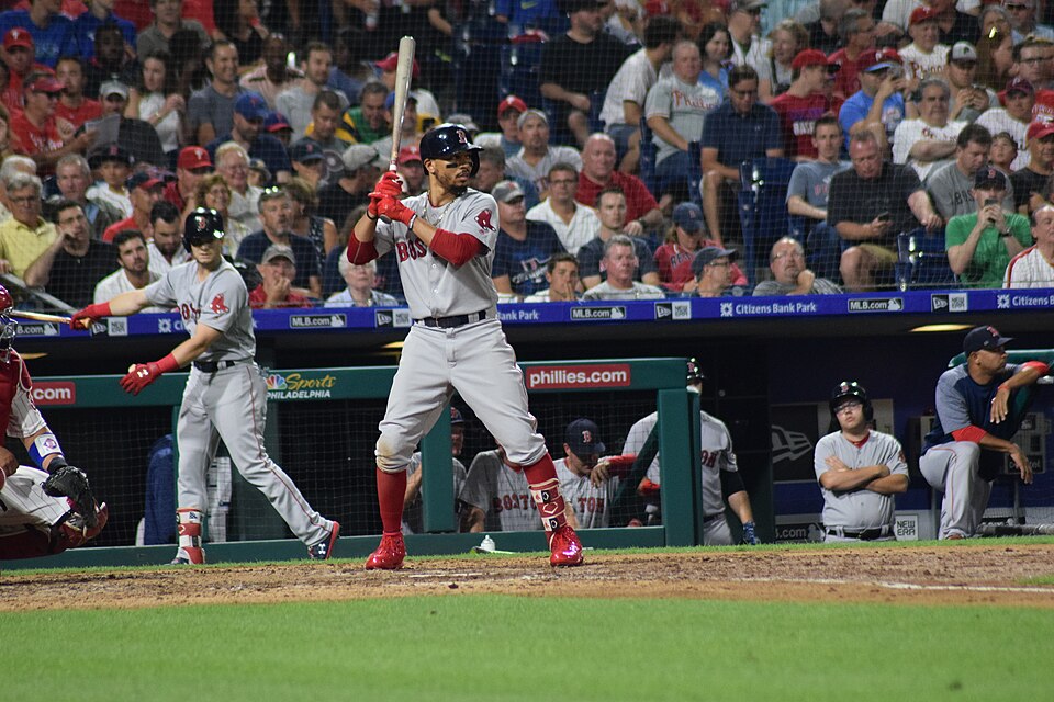 Red Sox center fielder Mookie Betts