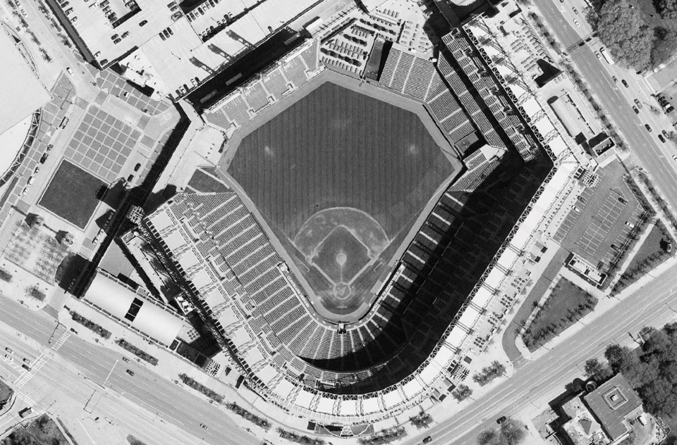Jacobs Field satellite view, NASA World Wind 1.3.5