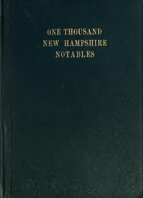 Subjects: New Hampshire -- Biography