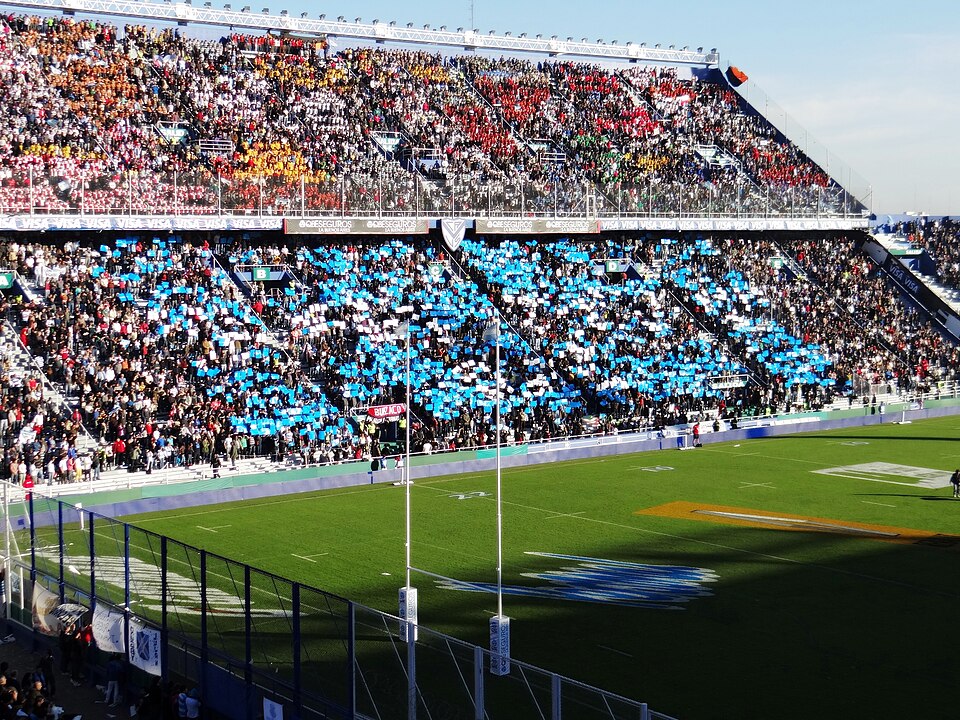Partido de rugby entre las selecciones "B" de Argentina e Inglaterra, celebrado el 15/06/2013 en el estadio José Amalfitani, Ciudad Autónoma de Buenos Aires, Argentina.