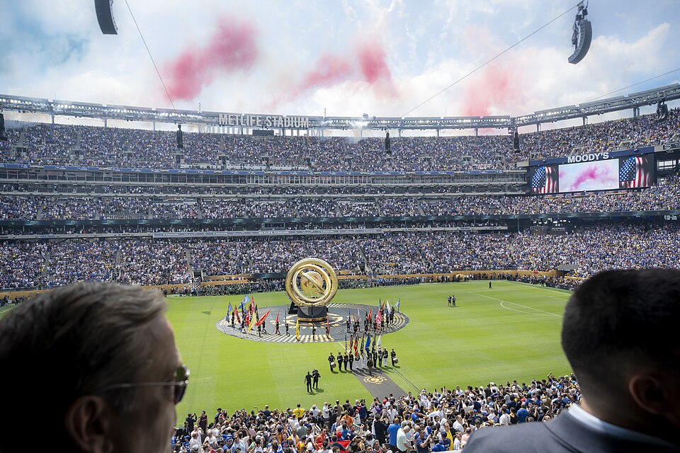 Department of Homeland Security (DHS) Secretary Kristi Noem attends the final championship match of the FIFA Club World Cup 2025 between Chelsea FC of England and Paris Saint-Germain of France, at MetLife Stadium, in East Rutherford, N.J., July 13, 2025. (DHS photo by Mikaela McGee)