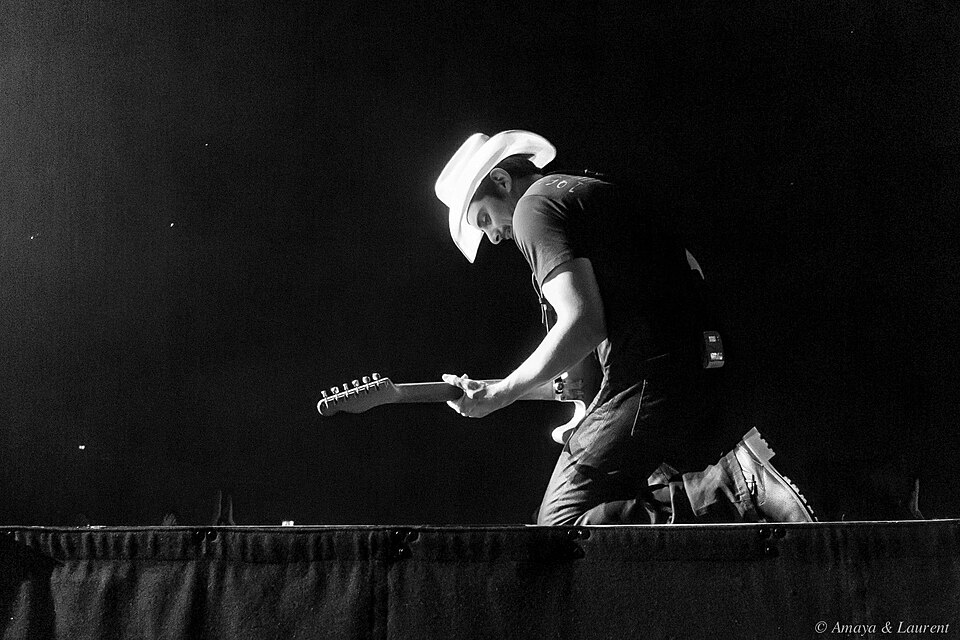 Brad Paisley at the Oslo Spektrum in Oslo, Norway, March 22, 2014