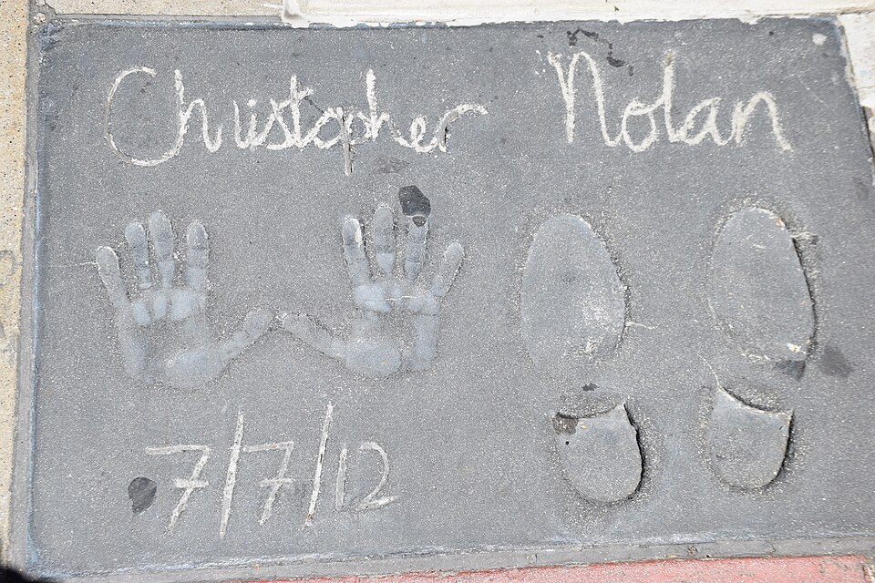 Nolan's hand and footprints at the TCL Chinese Theatre