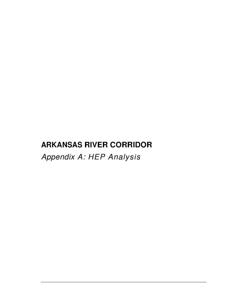 Arkansas River Corridor- Appendix A- HEP analysis - USACE-p16021coll7-4792