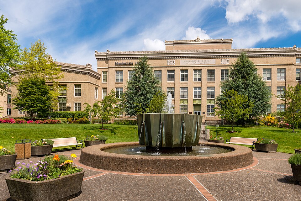Mackenzie Hall on the Oregon Health and Science University campus on Marquam Hill in Portland.