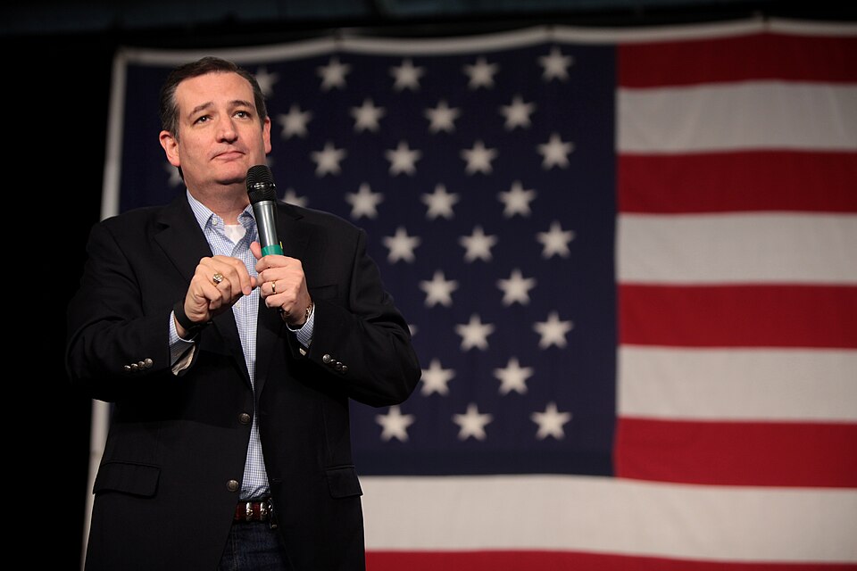 U.S. Senator Ted Cruz speaking with attendees at the 2015 Iowa Growth &amp; Opportunity Party at the Varied Industries Building at the Iowa State Fairgrounds in Des Moines, Iowa.

Please attribute to Gage Skidmore if used elsewhere.