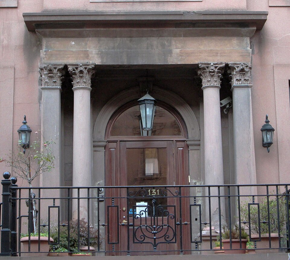 The Brooklyn Heights Synagogue at 131 Remsen Street between Clinton and Henry Streets in the Brooklyn Heights neighborhood of Brooklyn, New York City, was built c.1858 as the Brooklyn Club, and was converted into a synagogue in 1996.  The Brooklyn Heights Synagogue was founded in 1960 and is a Refor