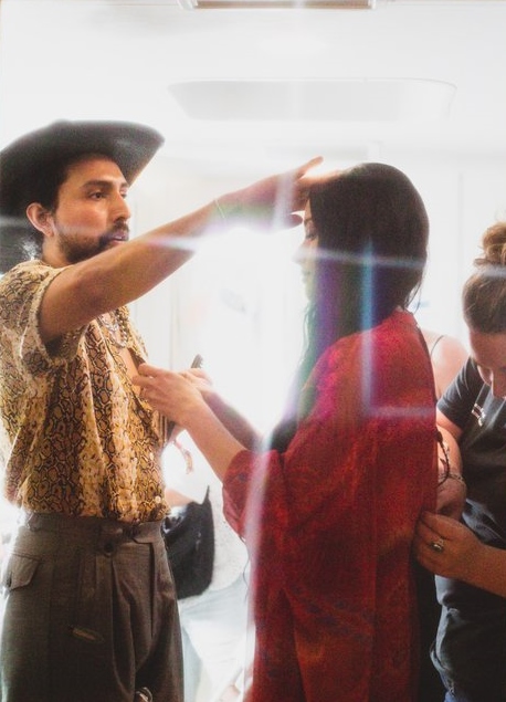 Hair stylist Giovanni Delgado with Kacey Musgraves 2019