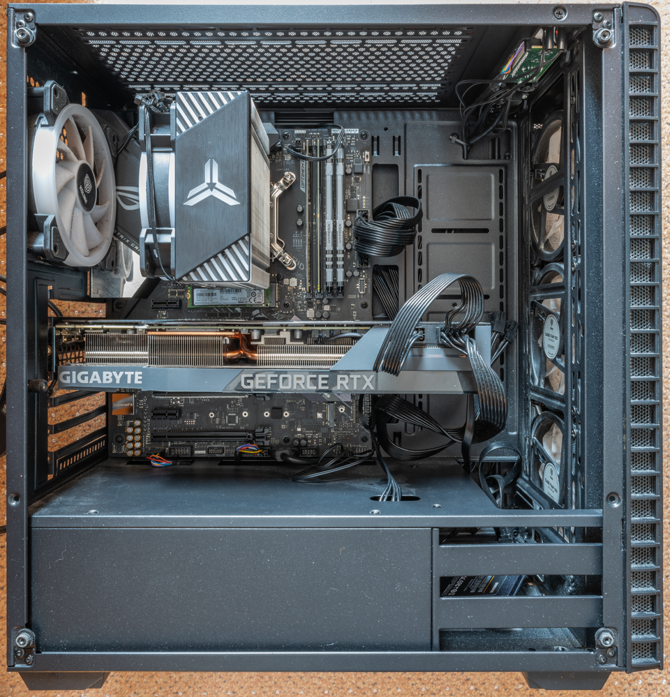 The inner workings of a gaming PC from 2021.