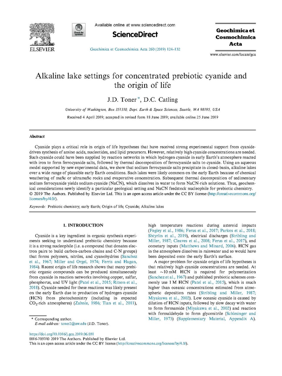 Cyanide plays a critical role in origin of life hypotheses that have received strong experimental support from cyanide-driven synthesis of amino acids, nucleotides, and lipid precursors. However, relatively high cyanide concentrations are needed. Such cyanide could have been supplied by reaction net