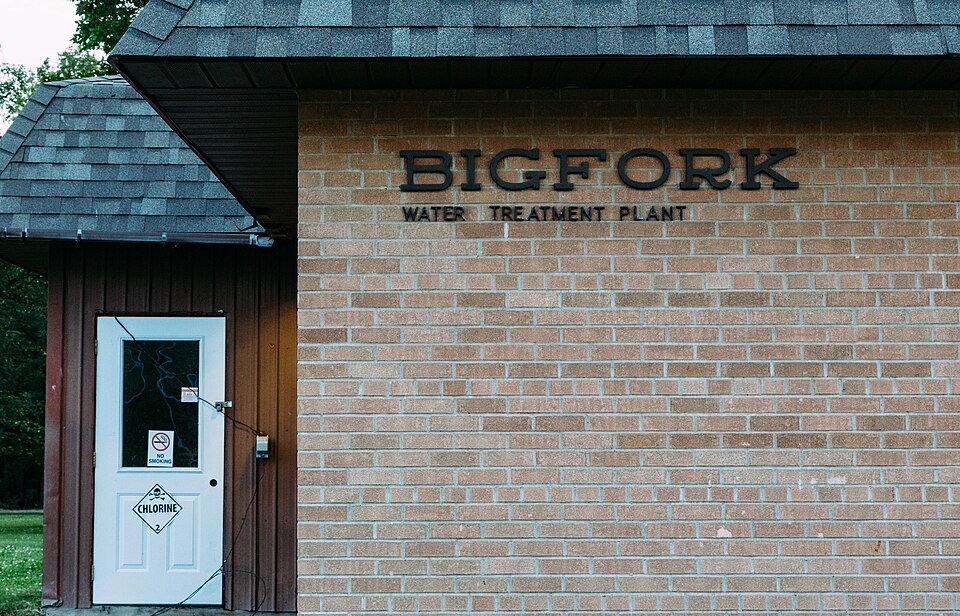 Water treatment plant in the City of Bigfork, Minnesota.