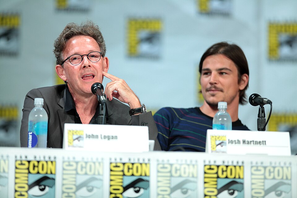 John Logan and Josh Hartnett speaking at the 2014 San Diego Comic Con International, for "Penny Dreadful", at the San Diego Convention Center in San Diego, California.

Please attribute to Gage Skidmore if used elsewhere.