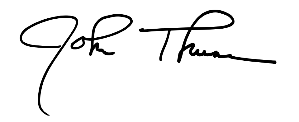 Signature of John Thune