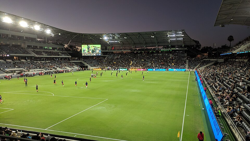 A shot from inside Banc of California Stadium.