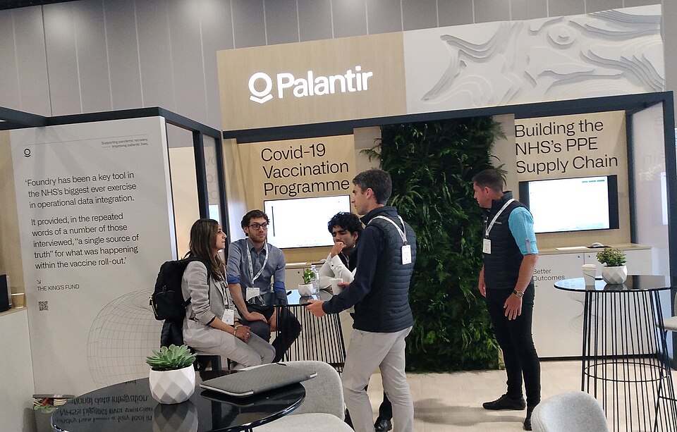 Palantir stand at the NHS Confederation conference 2022