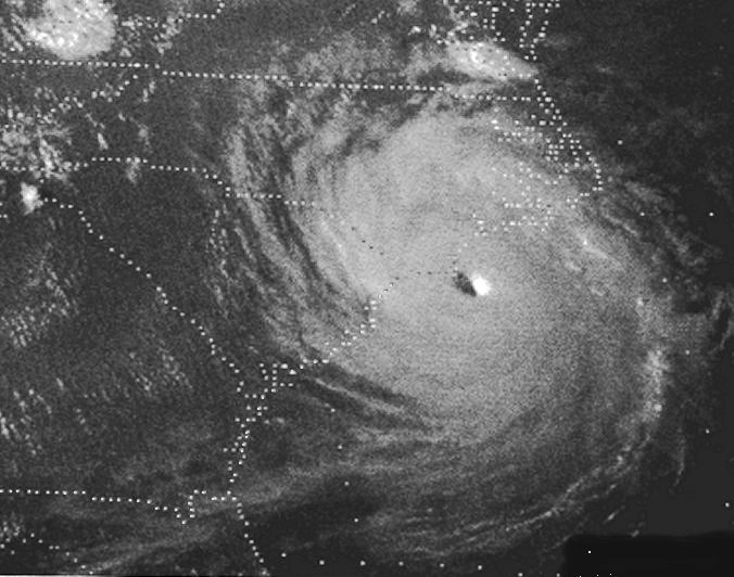 Hurricane Diana near peak intensity off the North Carolina coastline