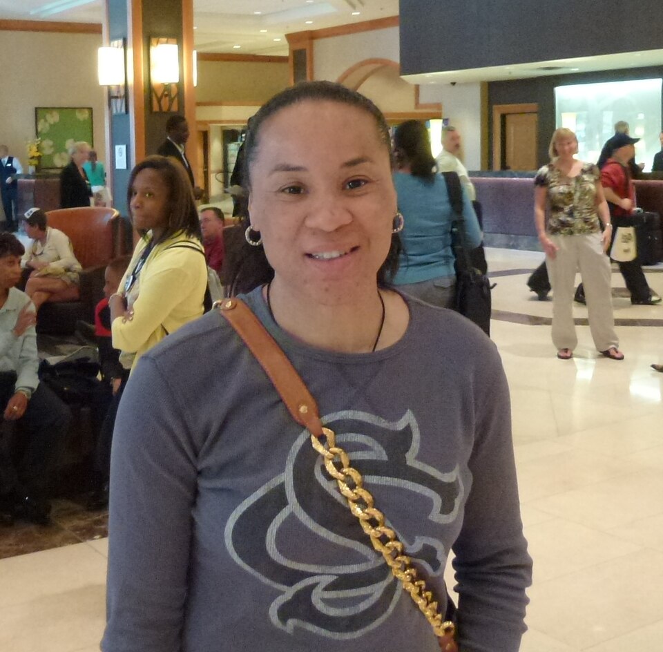 Dawn Staley, head coach of the South Carolina women's basketball team. Taken at the 2012 WBCA Convention in Denver Colorado.