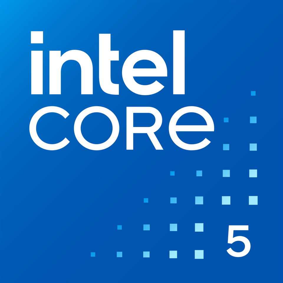Official badge logo for Intel Core 5 processors since 2023
