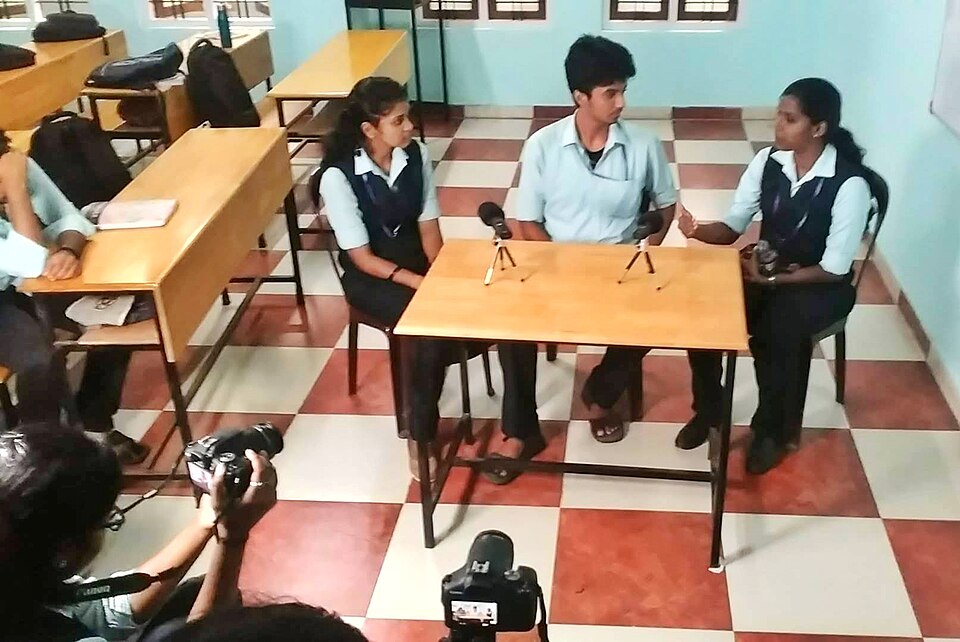 Media Studies in Christ Nagar College, Trivandrum, Kerala, India (2020)