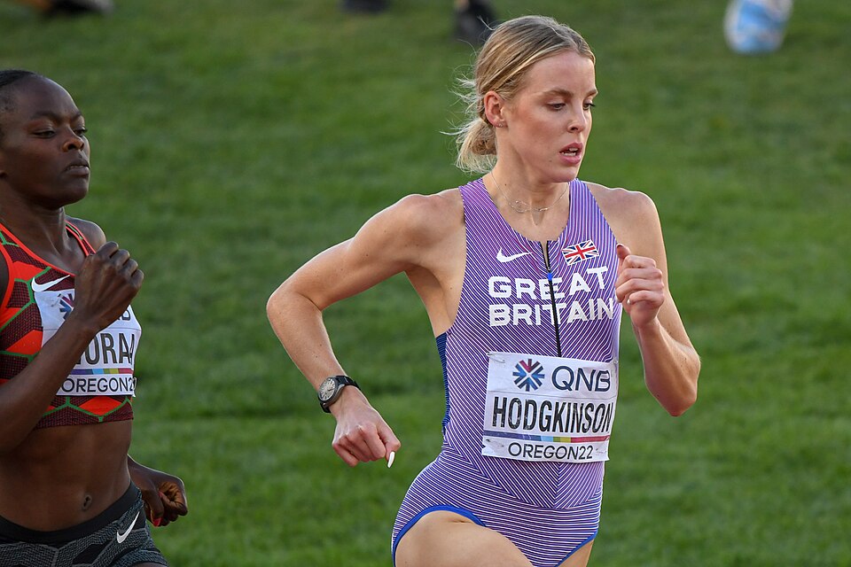 Keely Hodgkinson at the 2022 World Athletics Championships in Eugene, Oregon