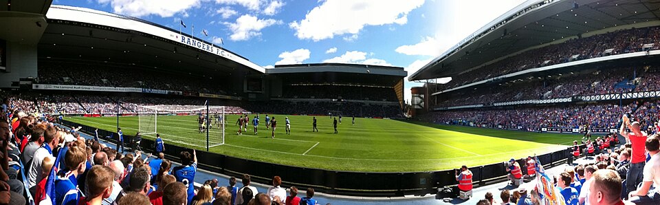 First home match of the 2011 season for Glasgow Rangers at their home ground, Ibrox Stadium, Glasgow, against Hearts. I attended in part to commemorate the memory of my late father Joseph Chapman.
