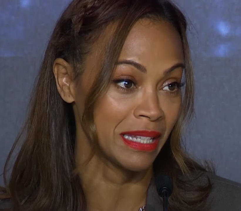 Zoe Saldana in press conference at Cannes 2024