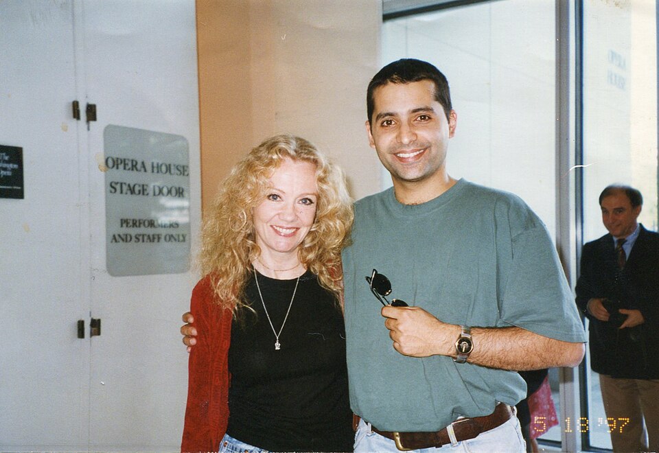 Hayley Mills and Firdous Bamji at the Kennedy Center, Washington D.C., 1997