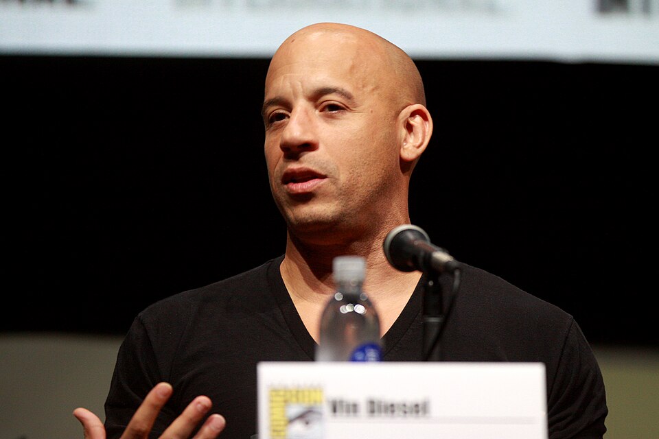 Vin Diesel speaking at the 2013 San Diego Comic Con International, for "Riddick", at the San Diego Convention Center in San Diego, California.

Please attribute to Gage Skidmore if used elsewhere.