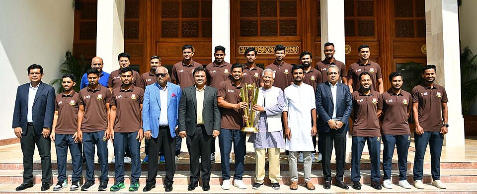 Bangladesh National cricket team with Prof. Dr. Muhammad Yunus, 2024