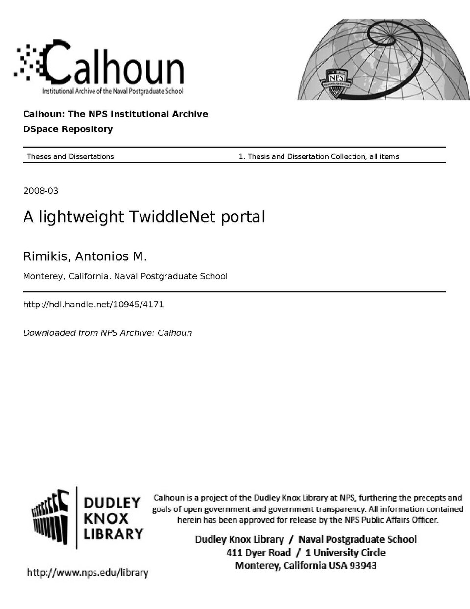 TwiddleNet is a distributed architecture of personal servers that harnesses the power of the mobile devices, enabling real time information and file sharing of multiple data types from commercial-off-the-shelf platforms.  This thesis involves research in mobile personal members, mobile social  netwo