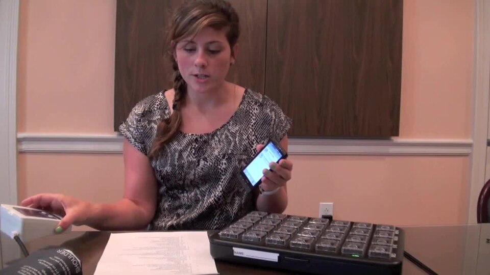 Patients were individually shown to a private clinic space, accompanied by their informal caregivers (if present), where they were provided a description and demonstration of a prototype mHealth system with a presentation of the specific steps that were required to utilize the device.