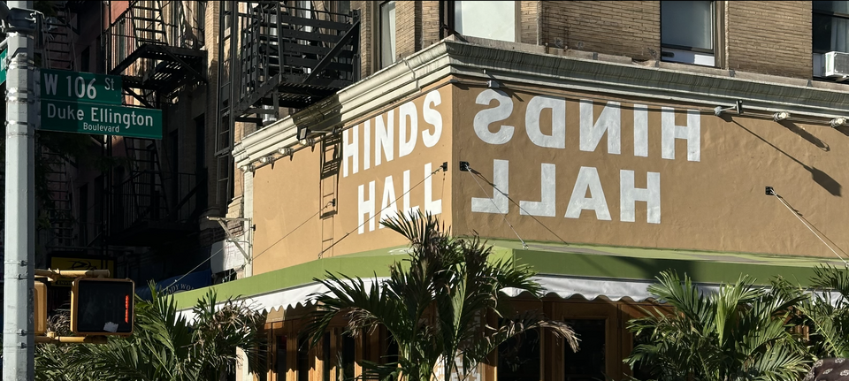 Hind's Hall restaurant by Ayat, 941 Amsterdam Ave, Upper West Side, New York City