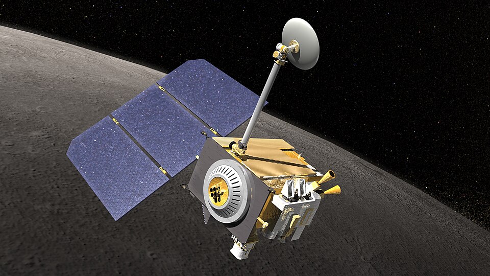 Artist concept of NASA's Lunar Reconnaissance Orbiter.