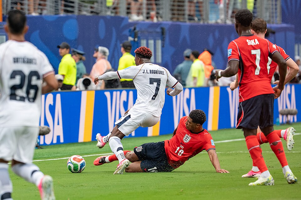 Jose Luis Rodriguez Jude Bellingham during England v Panama on 27 June 2026 at the 2026 FIFA World Cup